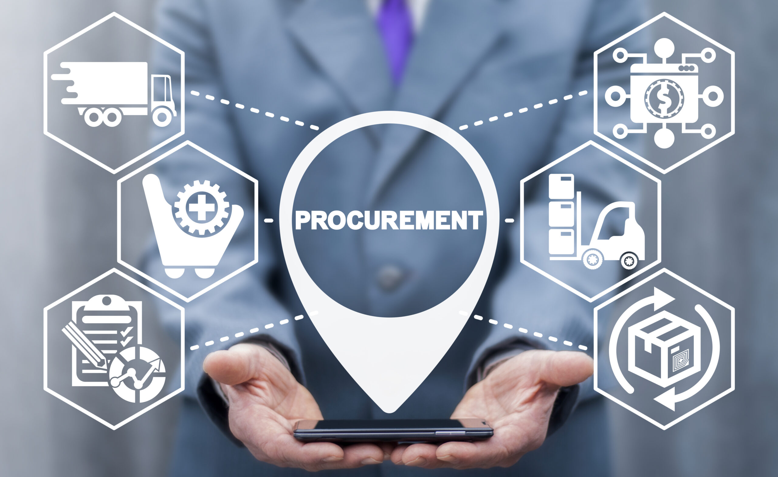 Procurement,Management,Business,Concept.,Modern,Supply,Chain,Logistics,Delivery,Technology Image