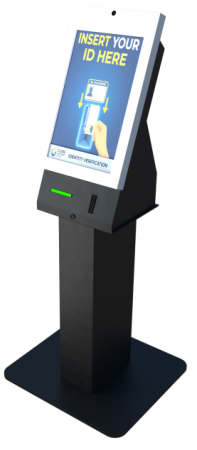G&R Solutions lobby check-in kiosk self service system for hotel guest registration and hospitality automation