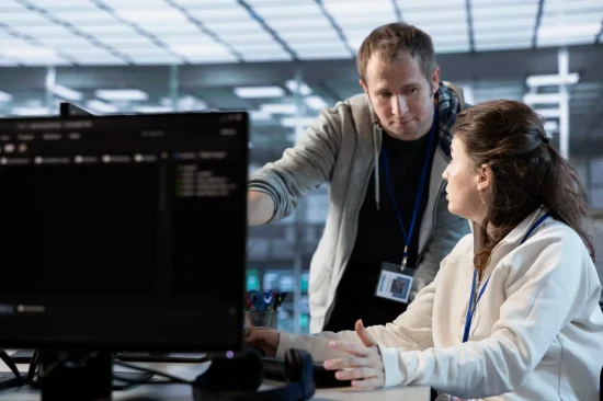 G&R Solutions system integration team working on digital signage, kiosks, and business systems for seamless technology integration and operations management